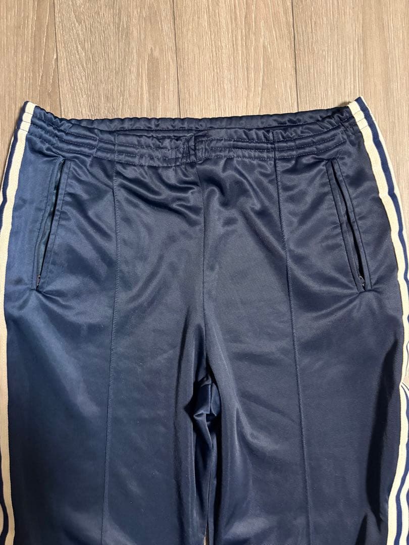 70s adidas usa製 atp トラックパンツ　青×白3本線