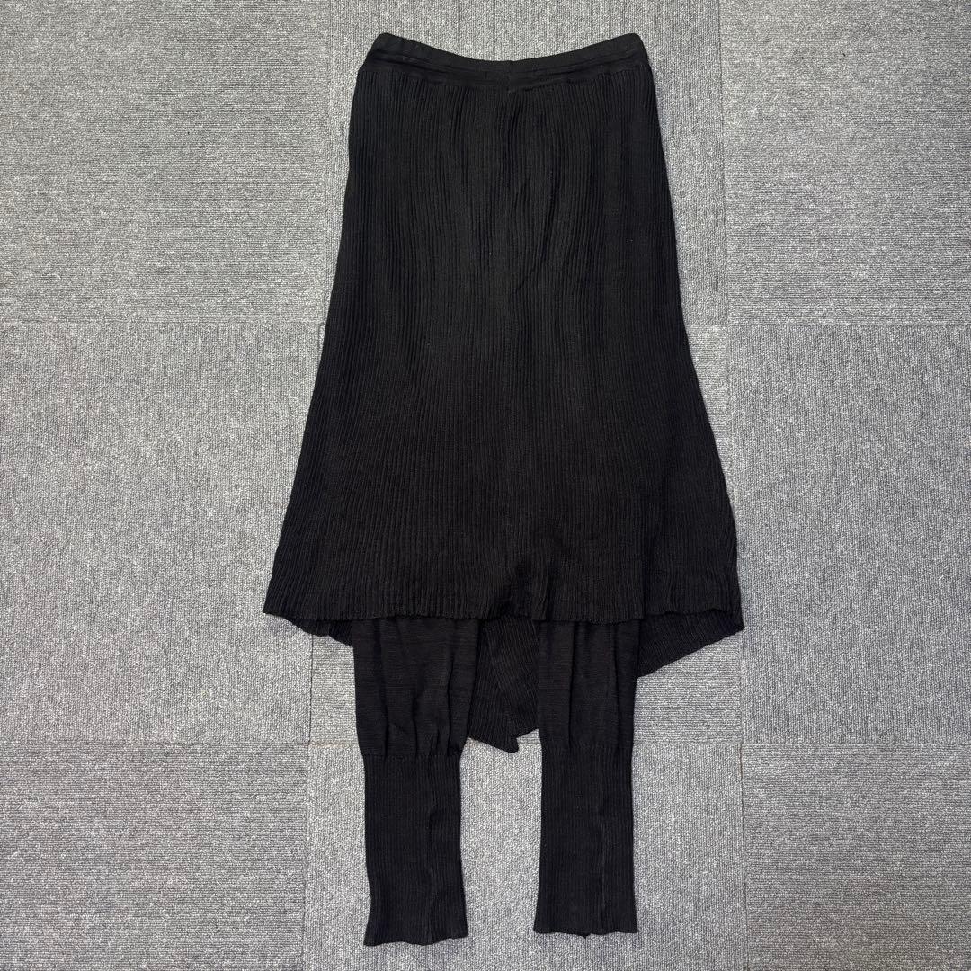 JULIUS 7 12SS \"edge\" ニットレイヤードパンツ