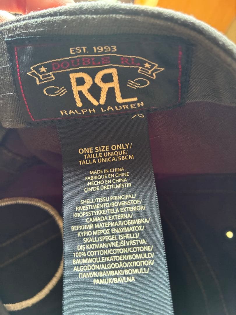 RRL ダブルアールエル　ベースボールキャップ