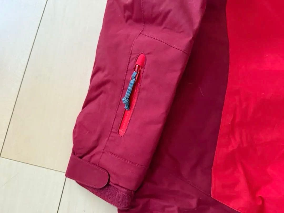 モンベル 140cm パウダーステップ ジャケット 赤いスキーウェア