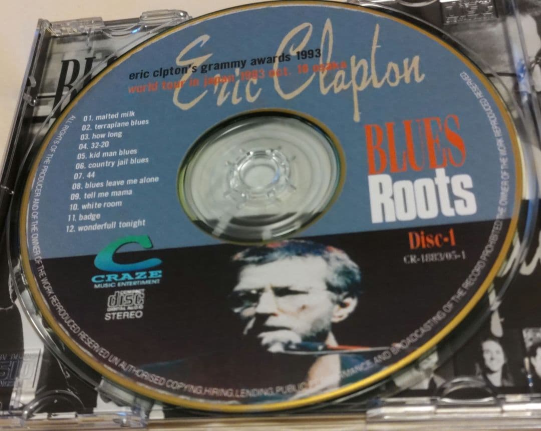 ☕Eric Clapton Blues Roots 2CD・半券・パンフ