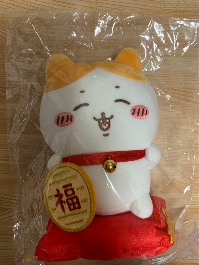 招福！ハチワレぬいぐるみS マスコット　 だるまになっちゃった！