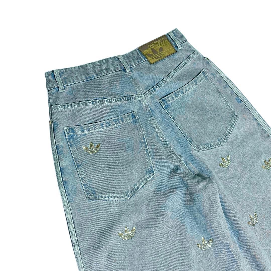 adidas original アディダス デニム ラインストーン 新品 XXL