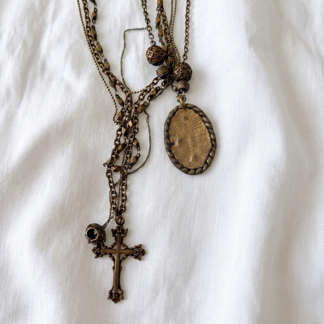 Gunda cross oval necklace オーバルネックレス　廃盤