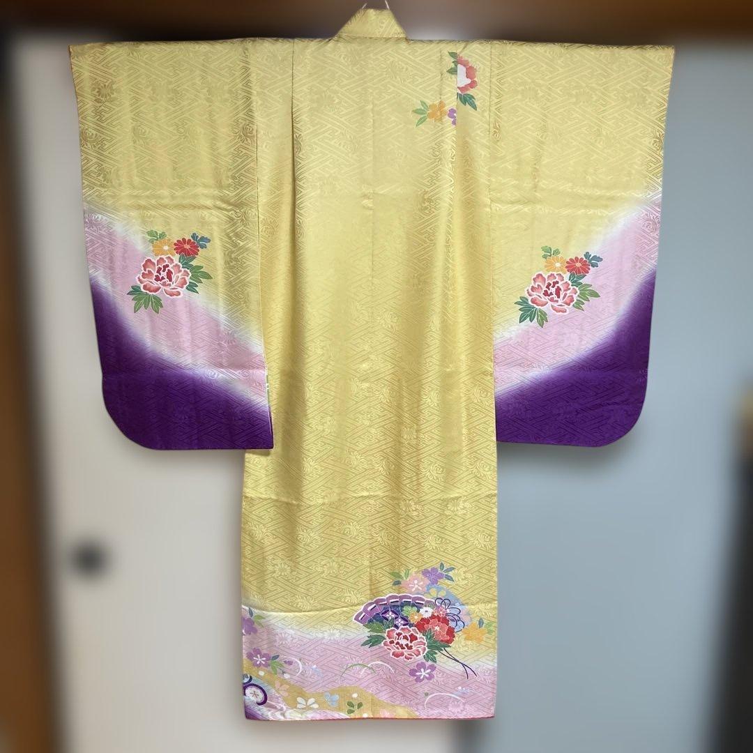 大幅お値下げ　美品　七五三　七才着物フルセット　正絹