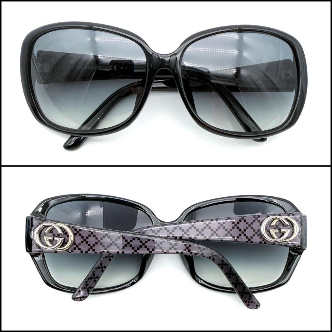 【美品】GUCCI グッチ　GGインターロッキング　バタフライ　サングラス