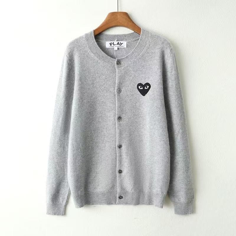 PLAY COMME des GARCONS カーディガンM-Lサイズグレー#4