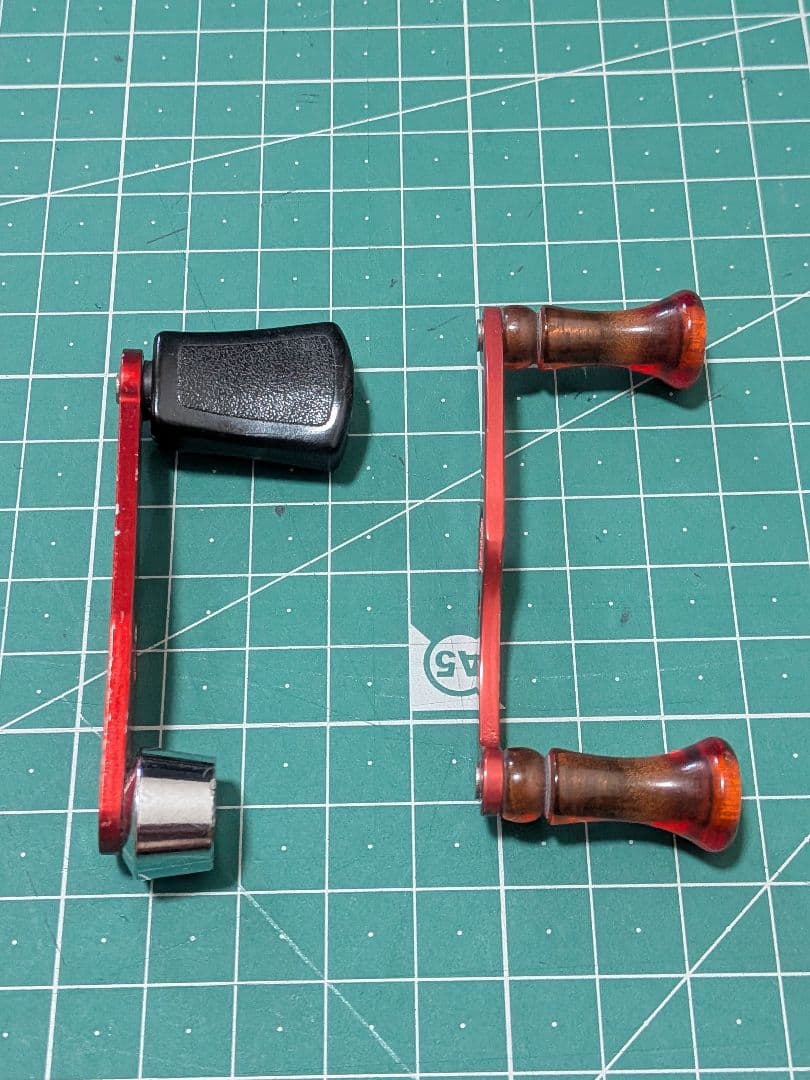 ABU アンバサダー　純正　シングルハンドル　&　カスタムハンドル　オマケ付き