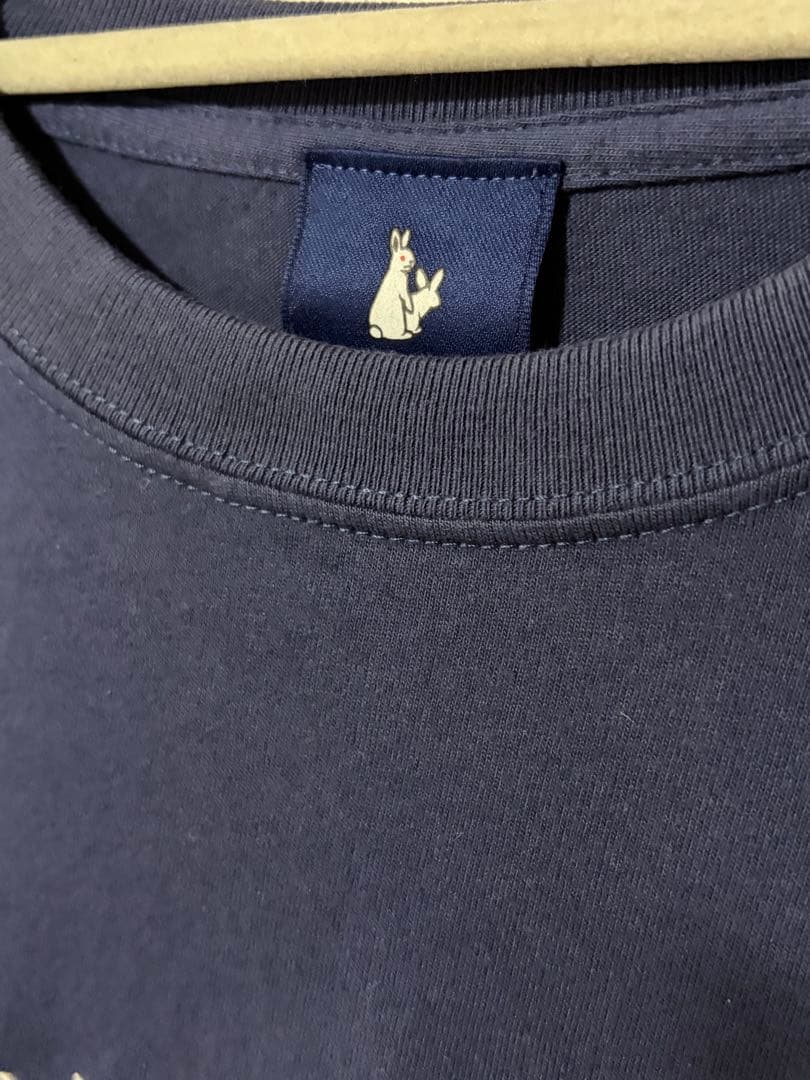 FR2 港 ネイビー Tシャツ 刺繍 ウサギのロゴ