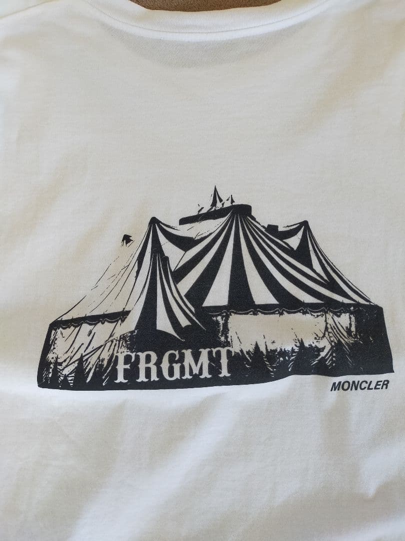 モンクレール フラグメント サーカスプリントTシャツ 白 Lサイズ 藤原ヒロシ