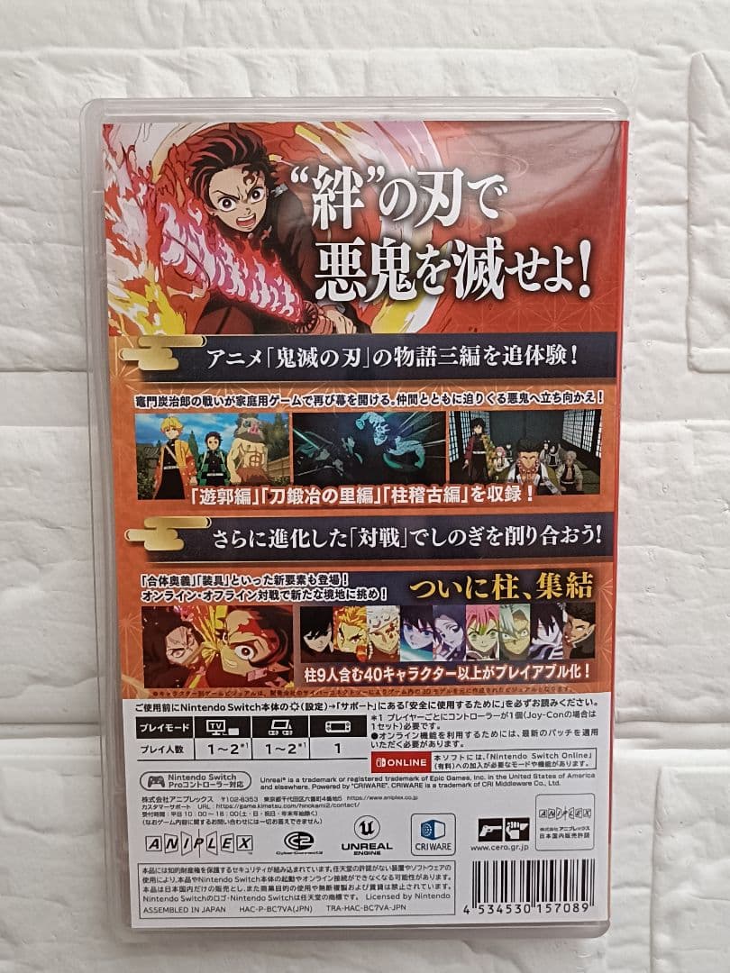 【即発送】任天堂Switch 鬼滅の刃 ヒノカミ血風譚2