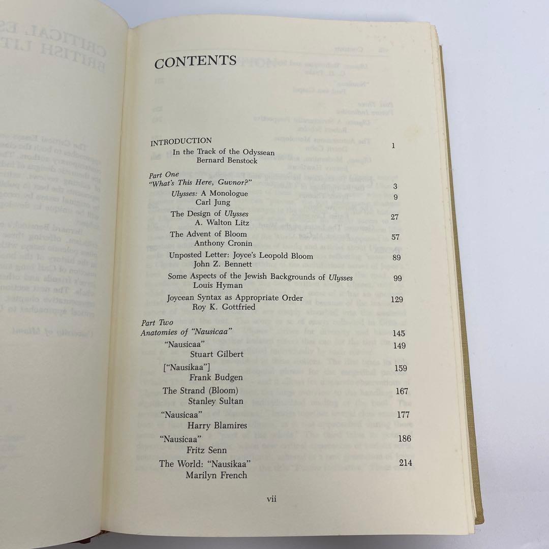 洋書 Critical Essays on James Joyce's Ulysses