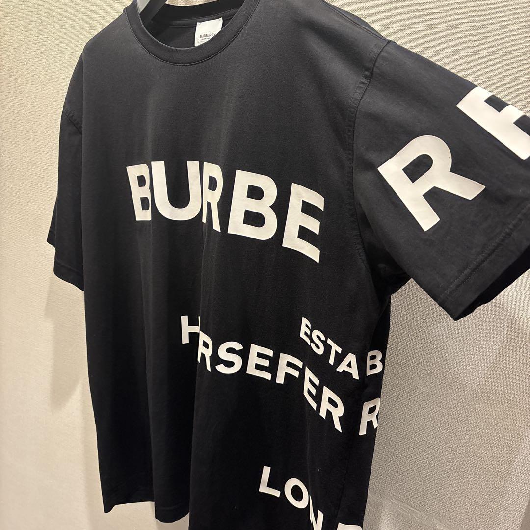 美品　BURBERRY ホースフェリー Tシャツ ブラック 8040694