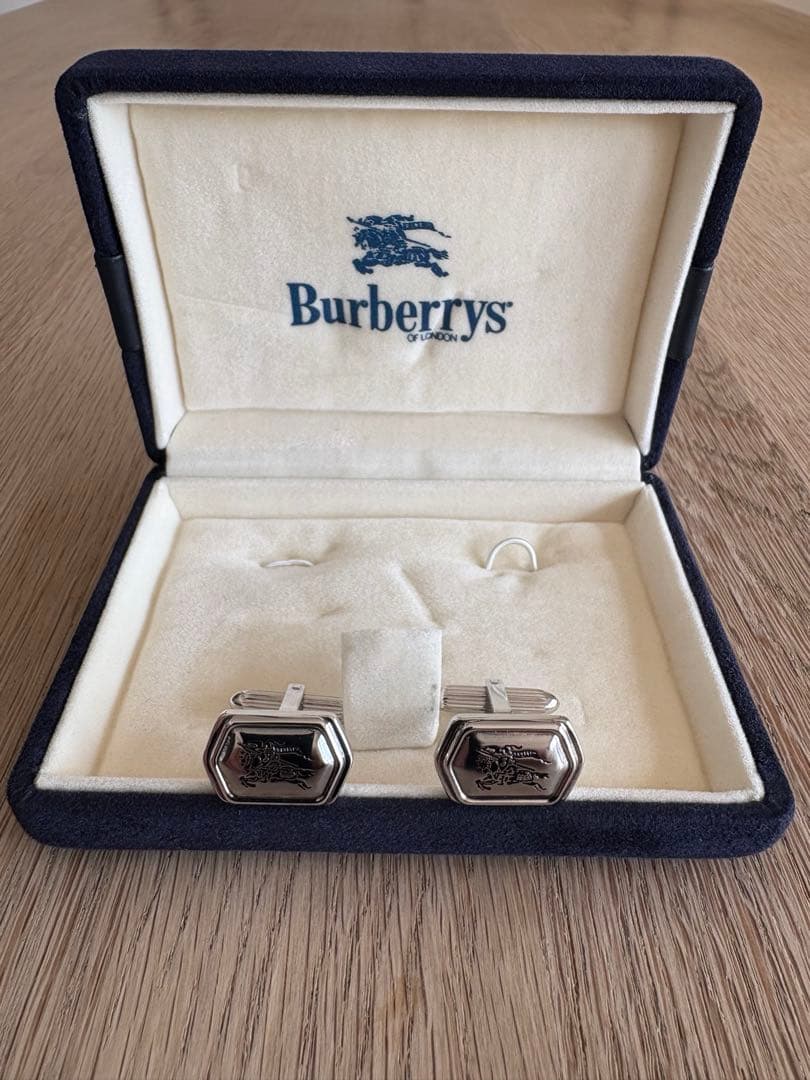 美品 Burberrys スターリングシルバー製カフリンクス