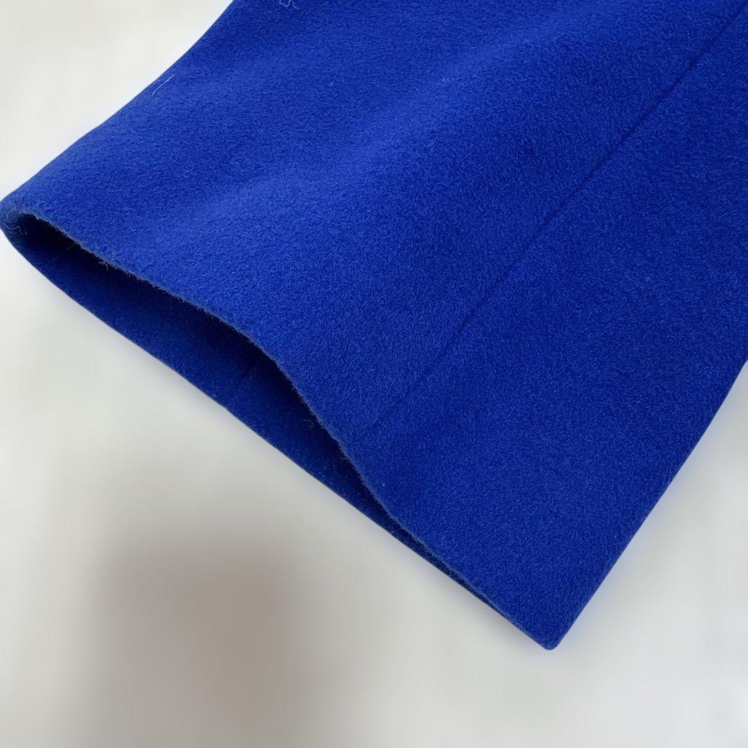 UNITED ARROWS ノーカラー ベルスリーブ コート ウール カシミア