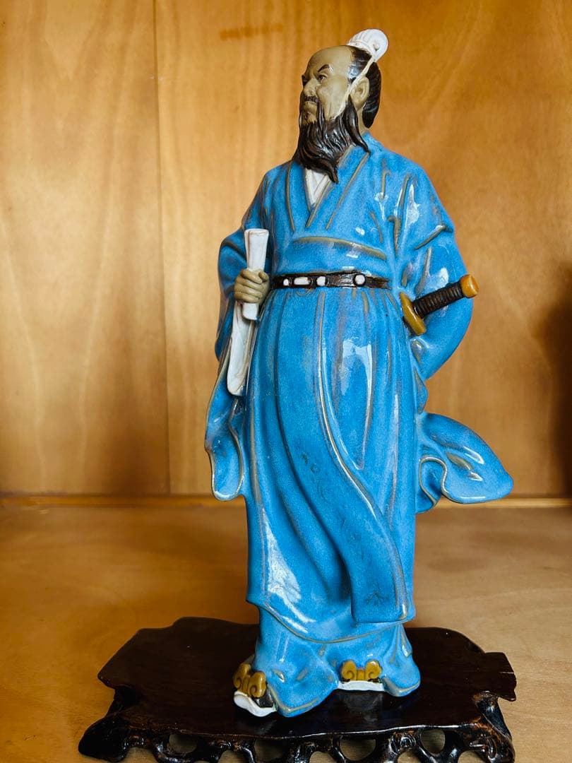 在庫処分‼️ 陶器 手工製作 高溫燒製 三国志人物 「曹操」