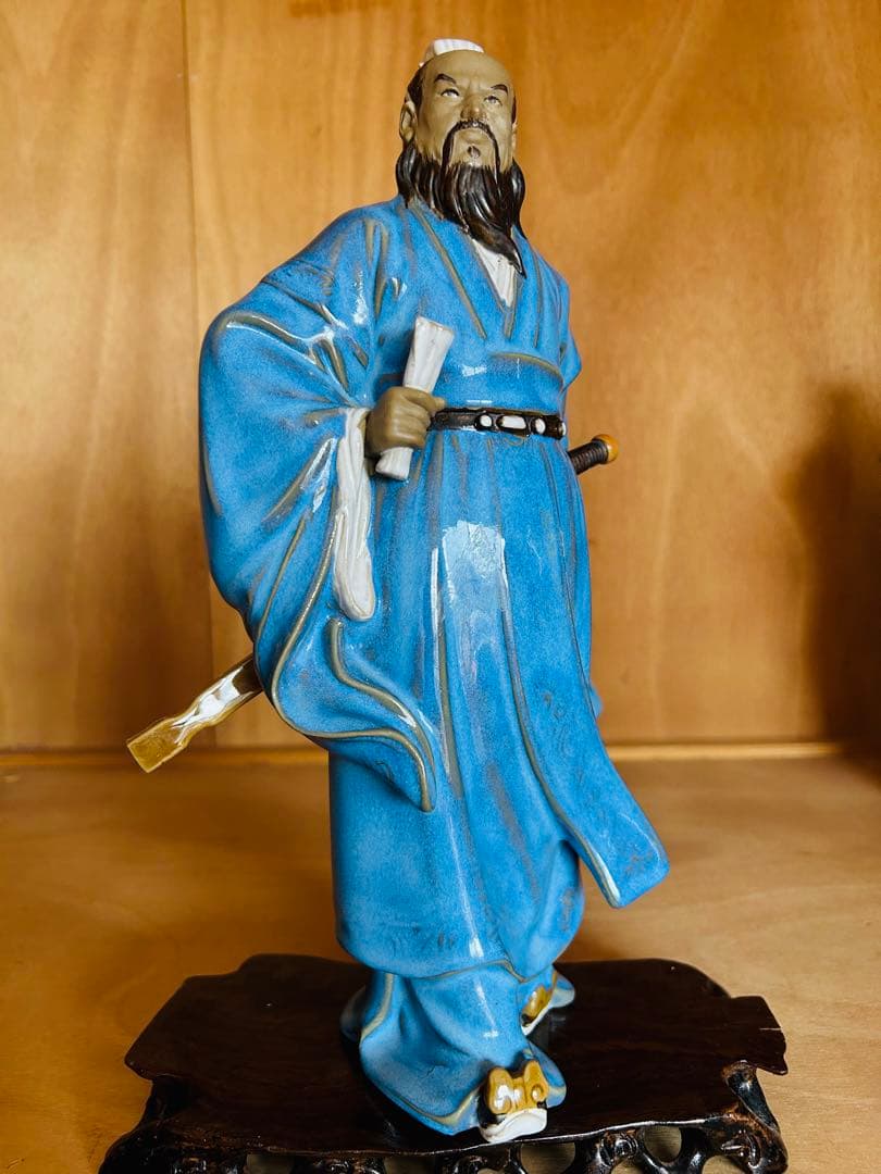 在庫処分‼️ 陶器 手工製作 高溫燒製 三国志人物 「曹操」