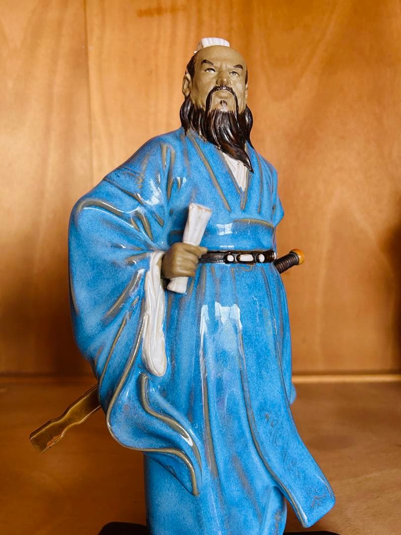 在庫処分‼️ 陶器 手工製作 高溫燒製 三国志人物 「曹操」