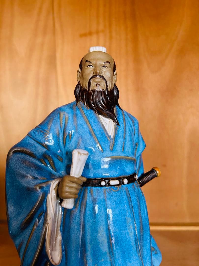 在庫処分‼️ 陶器 手工製作 高溫燒製 三国志人物 「曹操」