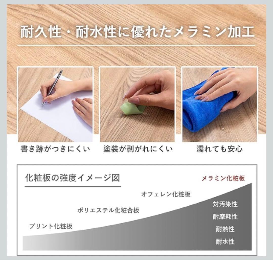 SYALEN 折りたたみデスク 木目調折りたたみパソコンデスク