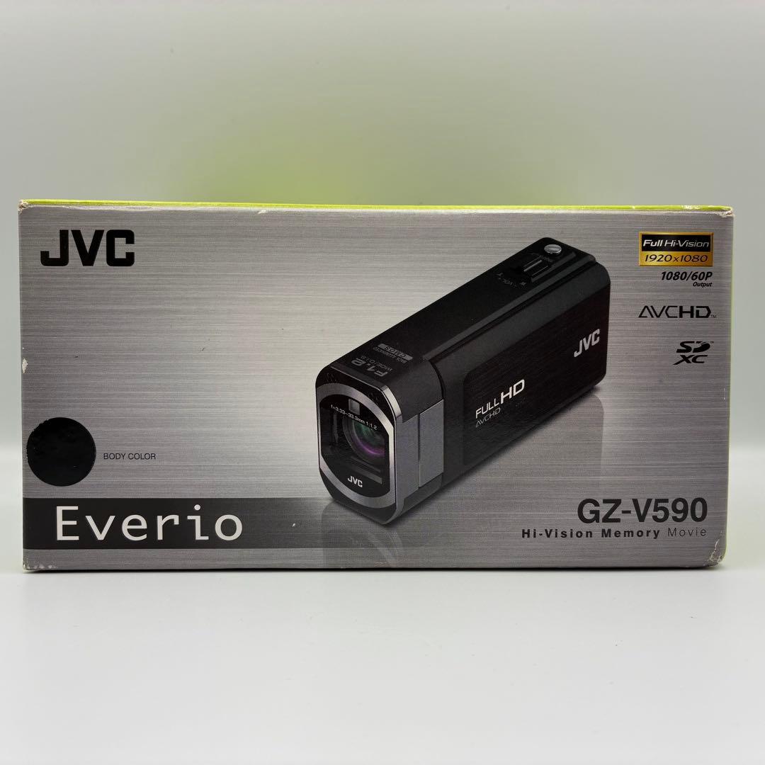 美品★ JVC Everio GZ-V590 動作確認済 64GB ブラック