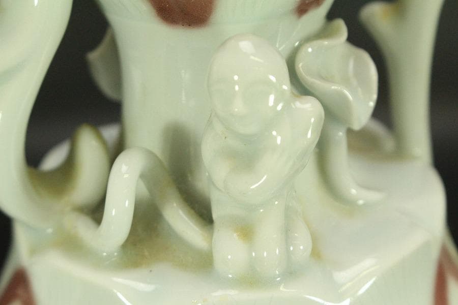 高麗美術 水注 瓶 在銘 李朝(A926)