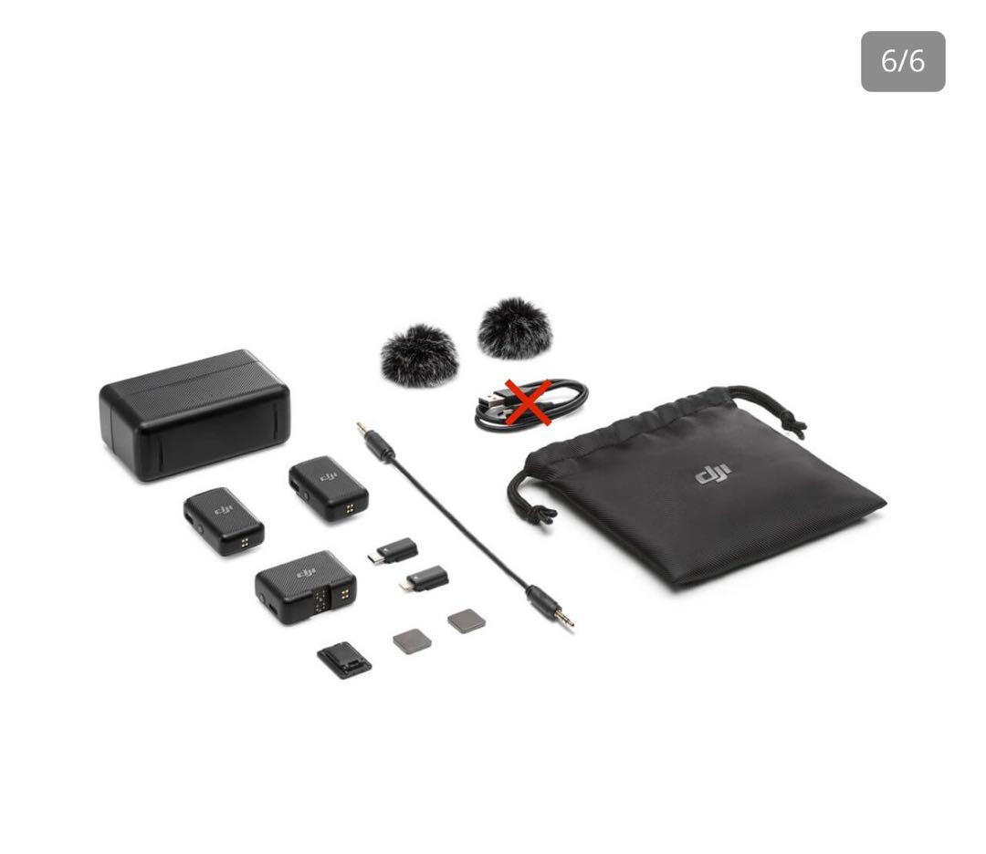 【極美品】DJIMicワイヤレスマイクセット 2TX + 1RX + 充電ケース