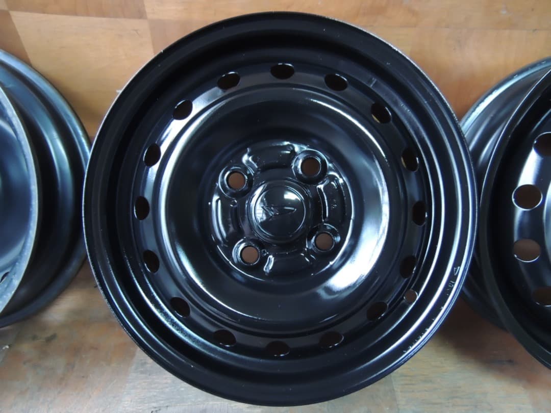 C38　スチールホイール 13X4.00B　4本セット　ダイハツ　自家塗装