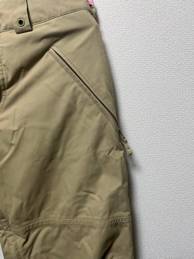 【美品】BURTON スノーボードパンツ ベージュ カーゴスタイル