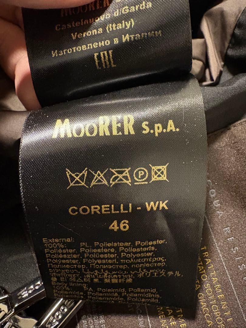 美品　MooRER CORELLI ムーレー　コレッリ　ブラック　46