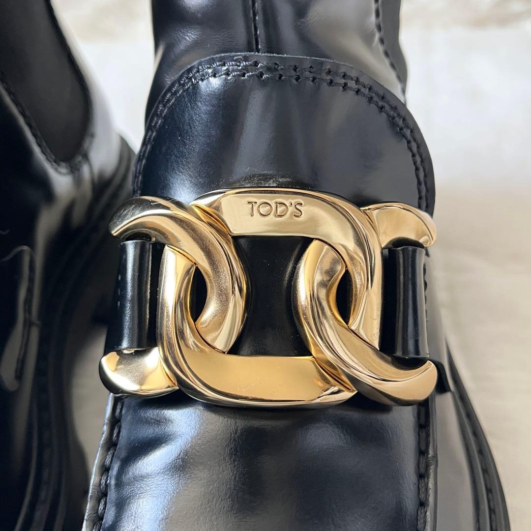 極美品✨　TOD’s　チェーン　サイドゴアブーツ　ショートブーツ