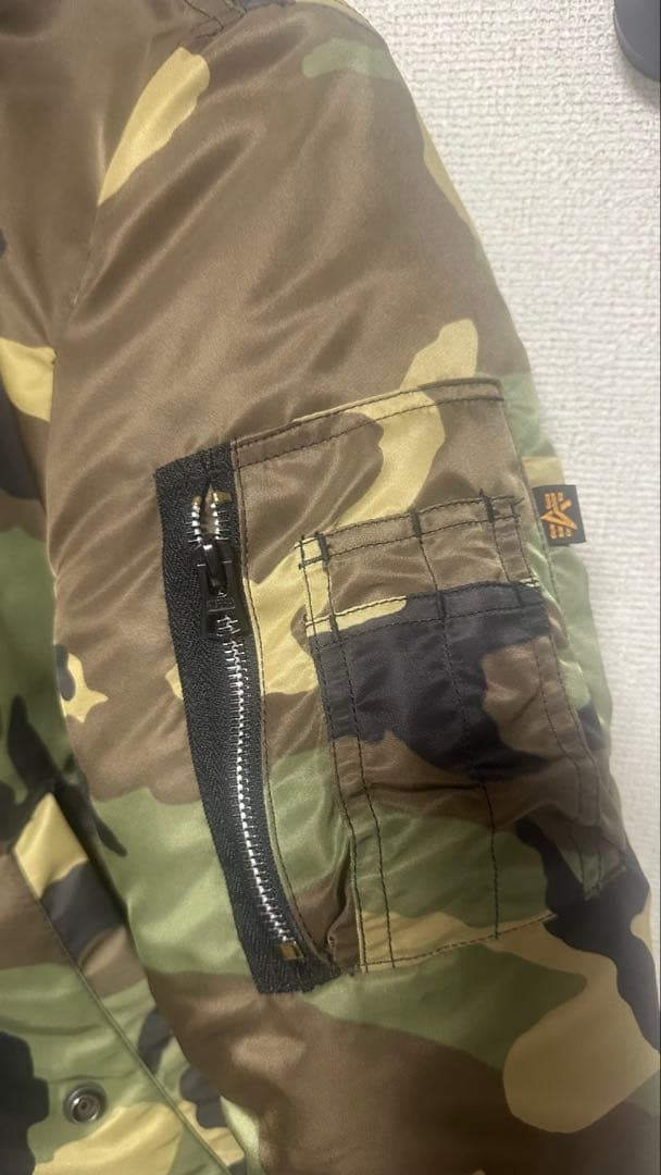 高*ー様 alpha 迷彩 MA-1ジャケット　リバーシブル
