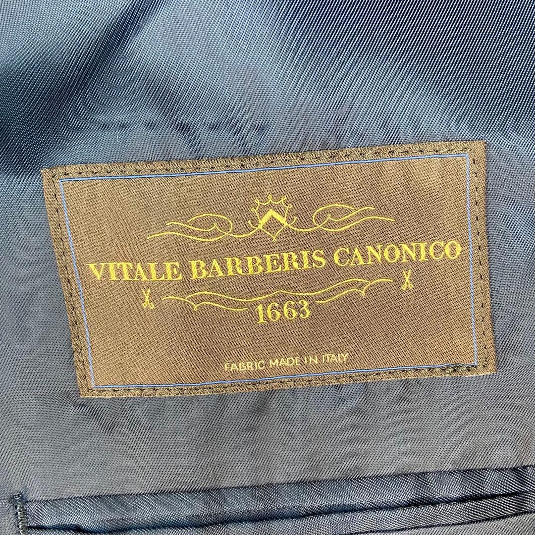 美品✨️CANONICO ハナビシ ダブル ストライプ オーダーメイドスーツ 紺