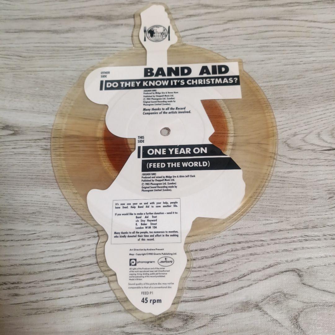 BAND AID 1984 ピクチャー・レコード 未使用
