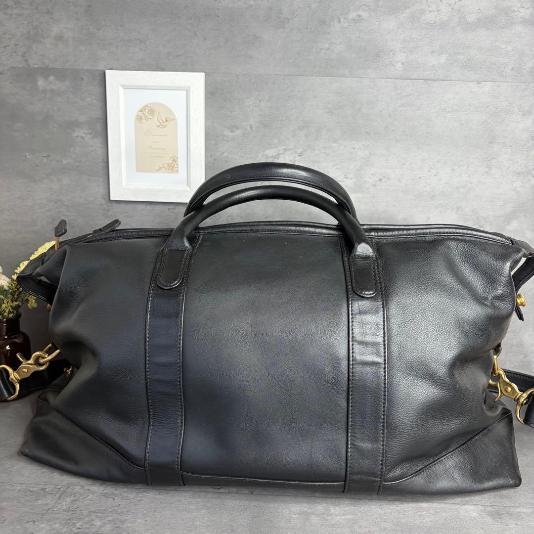 Vintage OLD COACH ボストンバッグ 2way グラブタンレザー