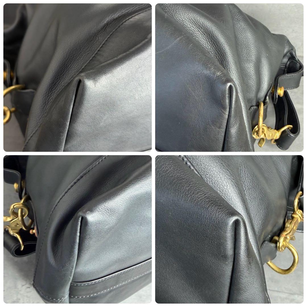 Vintage OLD COACH ボストンバッグ 2way グラブタンレザー