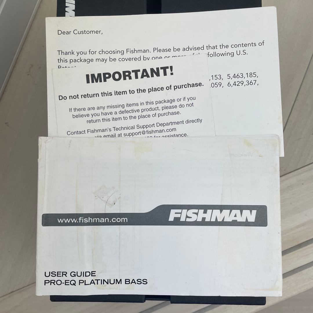 FISHMAN プリアンプ PRO-EQ PLATINUM BASS