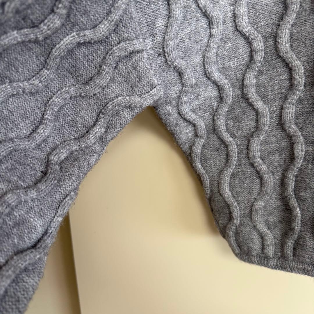 トップス eaphi CABLE KNIT CARDIGAN gray