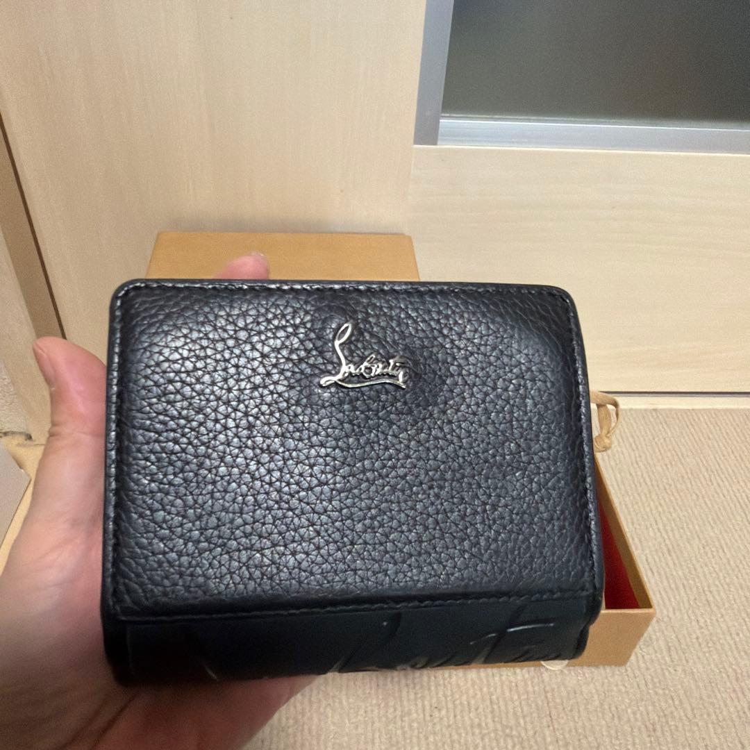 正規品/Christian Louboutin 二つ折り財布 ブラック