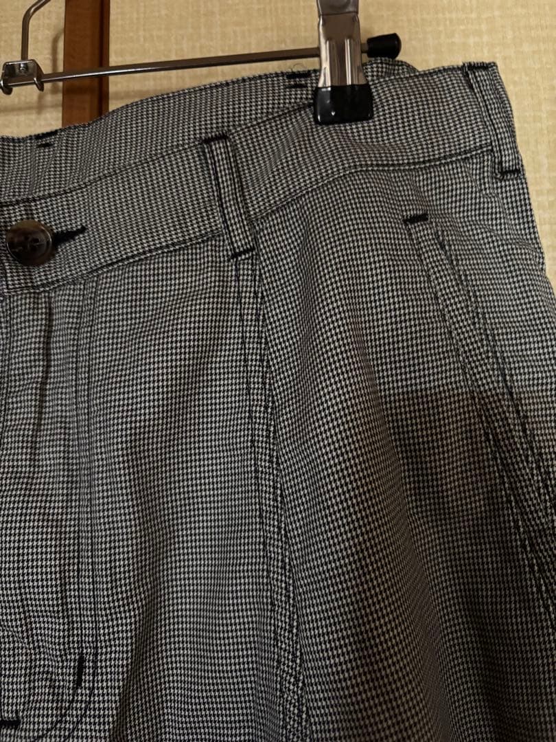 COMME des GARCONS HOMME PLUS グレンチェック柄パンツ