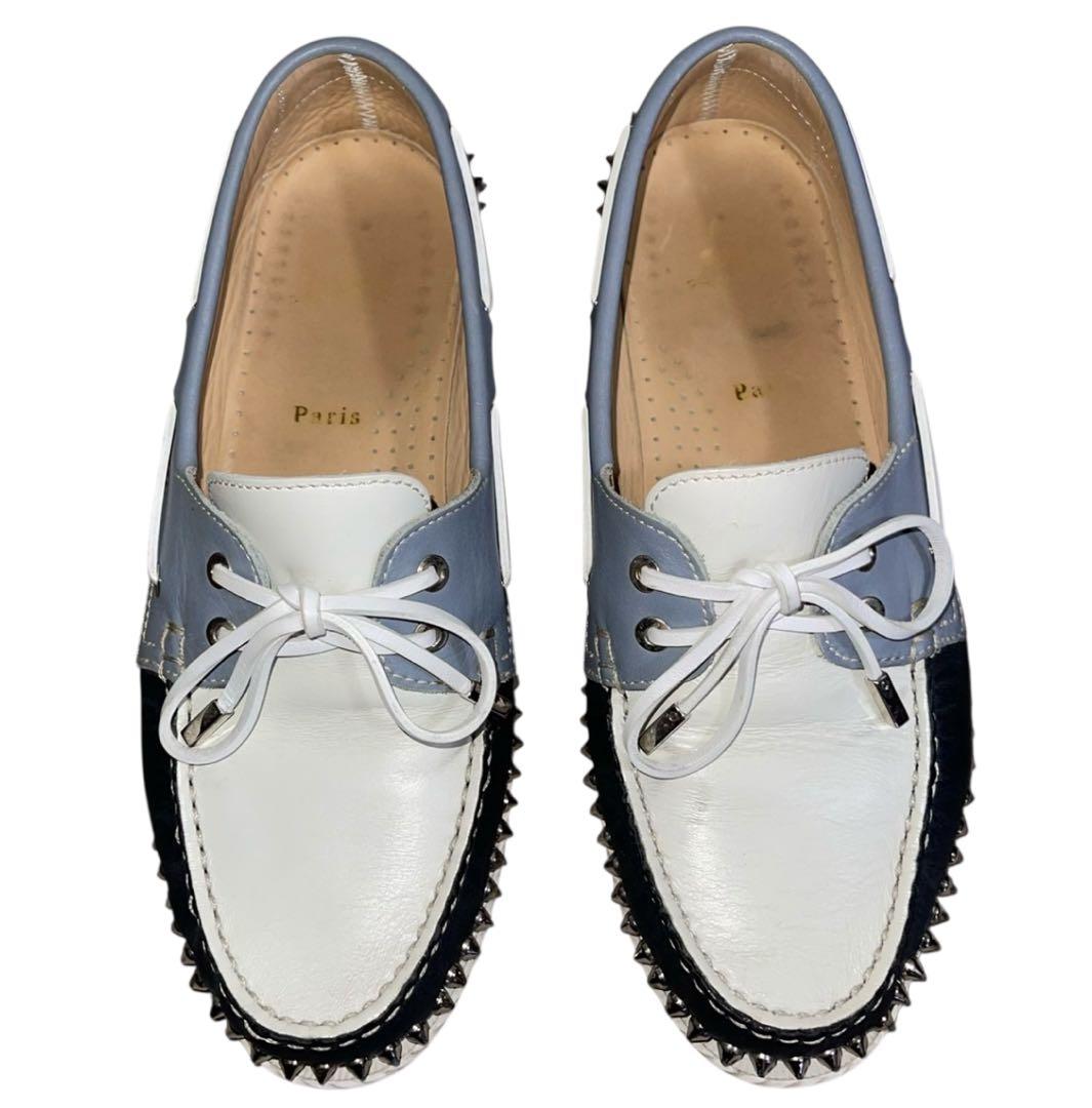 ルブタン ChristianLouboutin スタッズ デッキシューズ