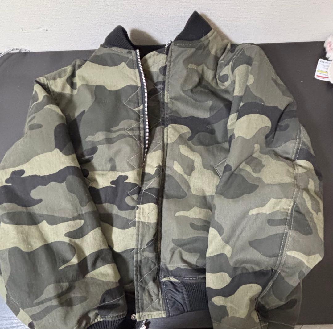 ジャケット・アウター Belvet Camo Reversible MA-1 Jacket Black