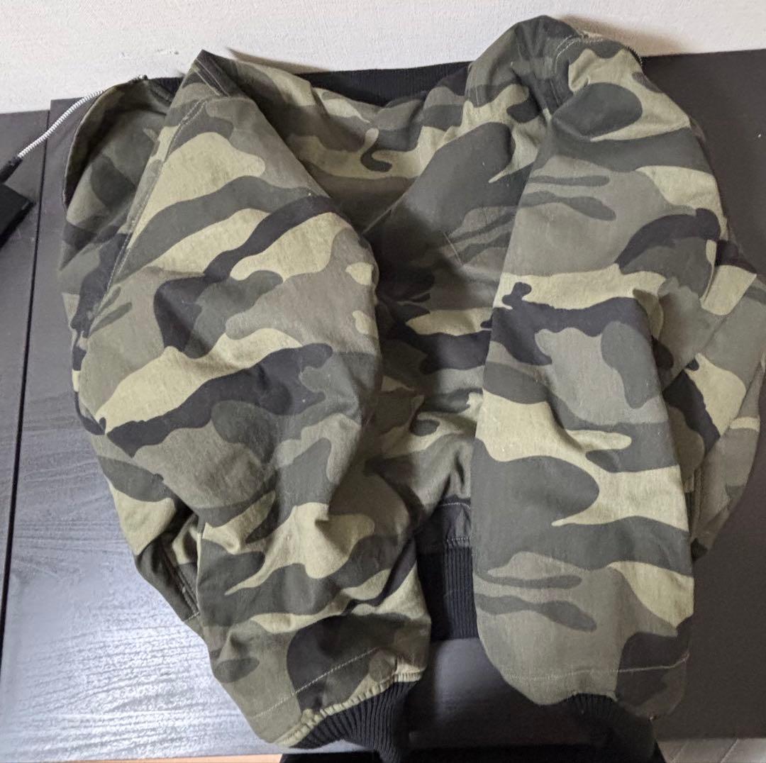 ジャケット・アウター Belvet Camo Reversible MA-1 Jacket Black