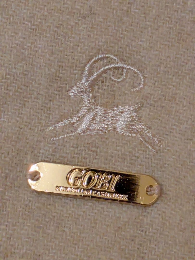 GOBI ゴビ カシミヤ100% マフラー　ベージュ　モンゴル　新品未使用