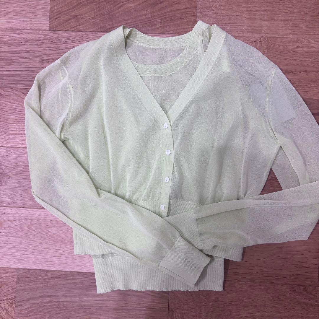 トップス TODAYFUL Studio Doe 2set Sheer Knit
