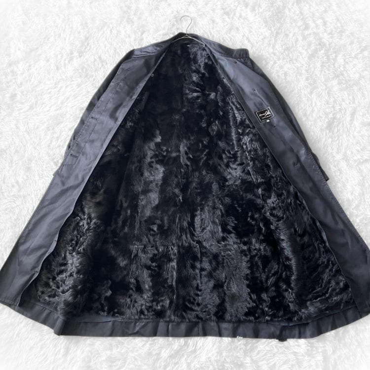 Mikapon 美品 Kanebosilkバンドカラー ロングコート