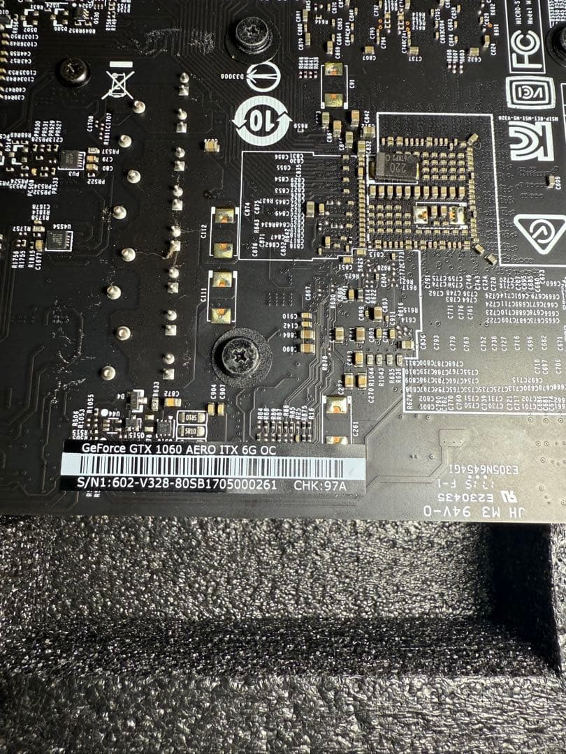 MSI GeForce GTX 1060 AERO ITX 6G OC 美品
