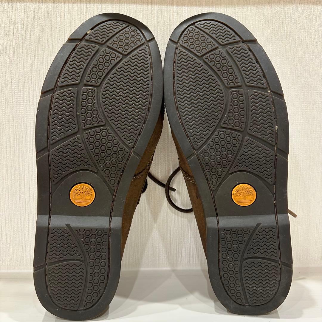 【国旗】Timberland ブラウン モカシンシューズ 28cm