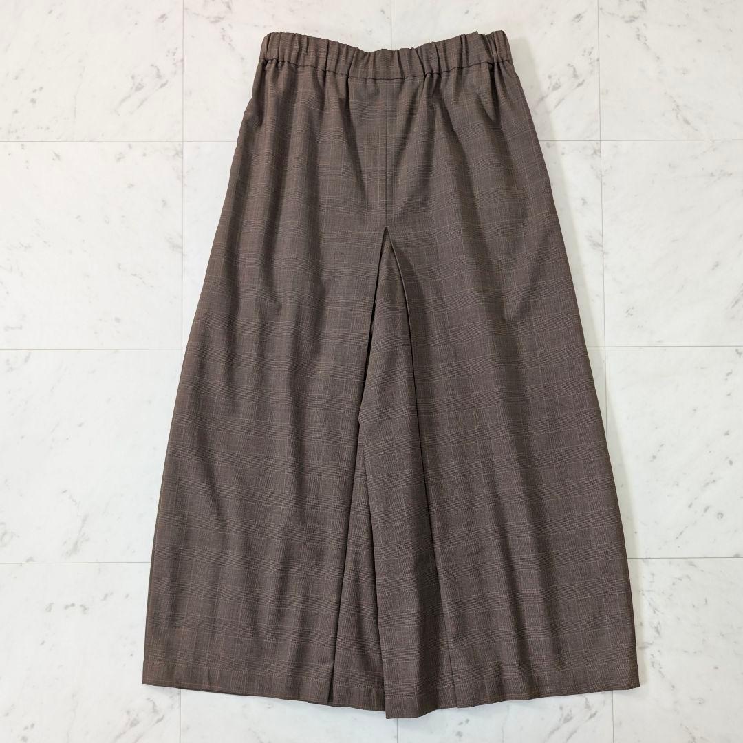 極美品★ジャーナルスタンダード ツイルタックキュロット 38 チェック 秋冬