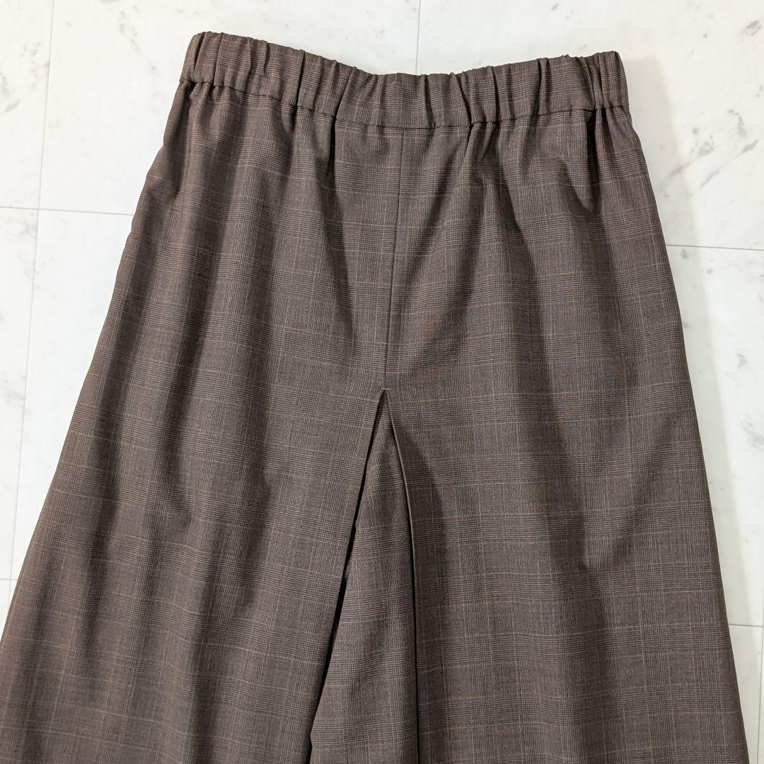 極美品★ジャーナルスタンダード ツイルタックキュロット 38 チェック 秋冬